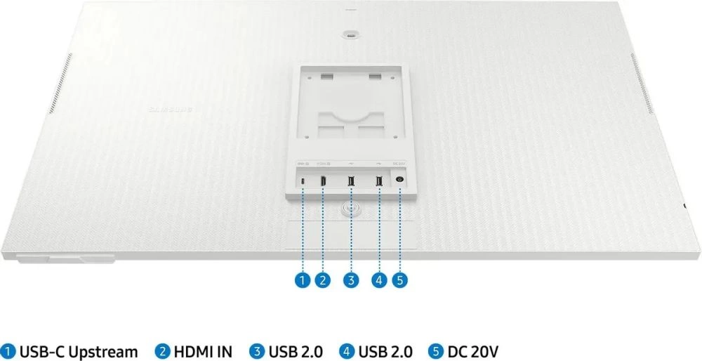 Монитор Samsung 32" M8 S32DM801UIXCI белый VA LED 16:9 HDMI M/M Cam матовая HAS 400cd 178гр/178гр 3840x2160 60Hz 4K USB 7.2кг