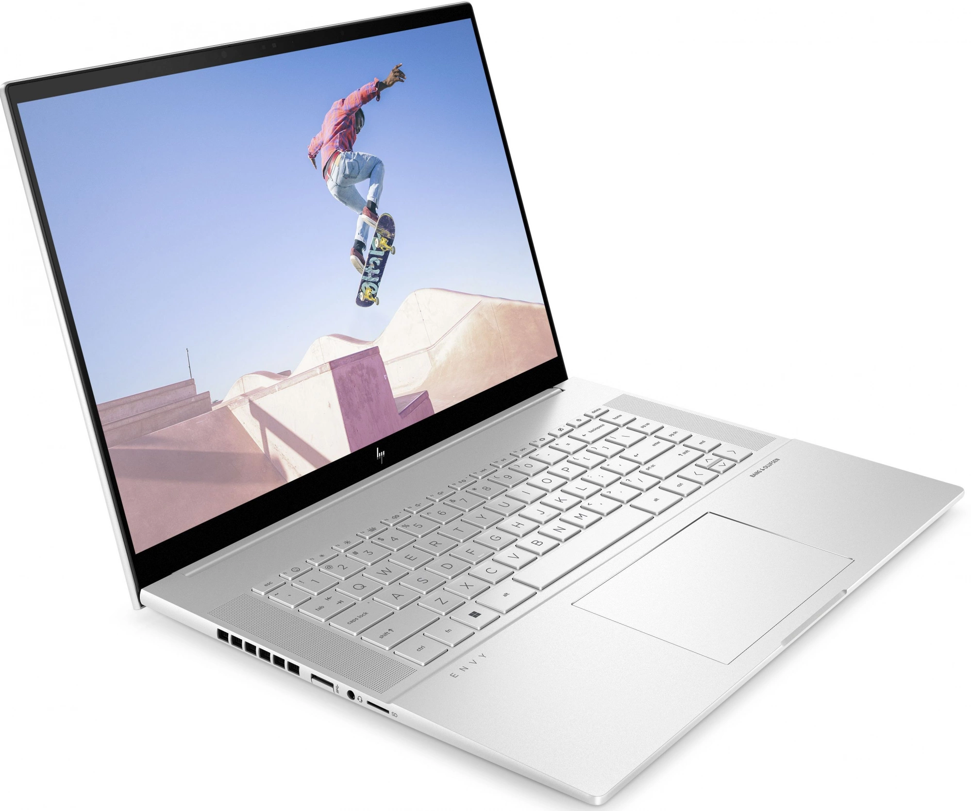 Ноутбук HP Envy 16-h1053dx Core i7 13700H 16Gb SSD1Tb NVIDIA GeForce RTX4060 8Gb 16" IPS Touch WQXGA (2560x1600) Free DOS silver WiFi BT Cam (9U360UA)