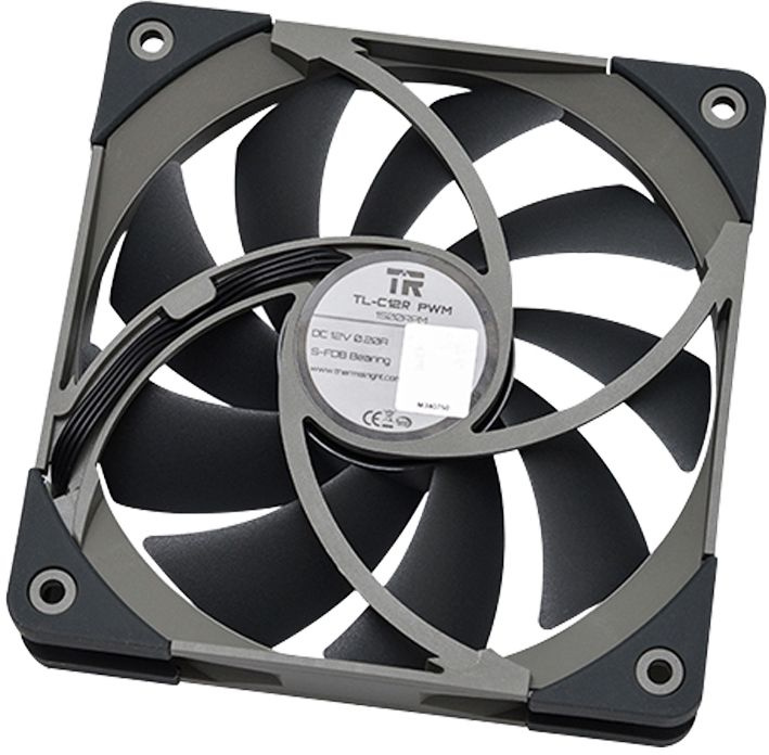 Вентилятор Thermalright TL-C12R черный 4-pin 25.6dB 135gr Ret