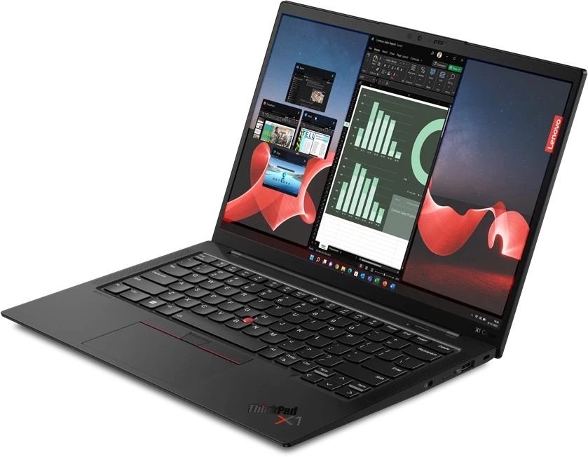 Ноутбук Lenovo ThinkPad X1 Carbon G11 Core i5 1345U 16Gb SSD512Gb Intel Iris Xe graphics 14" IPS WUXGA (1920x1200) Windows 11 Professional black WiFi BT Cam (21HNA09MCD)