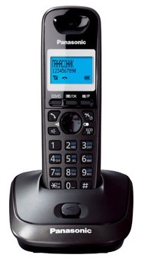 Р/Телефон Dect Panasonic KX-TG2511RUT темно-серый металлик/черный АОН