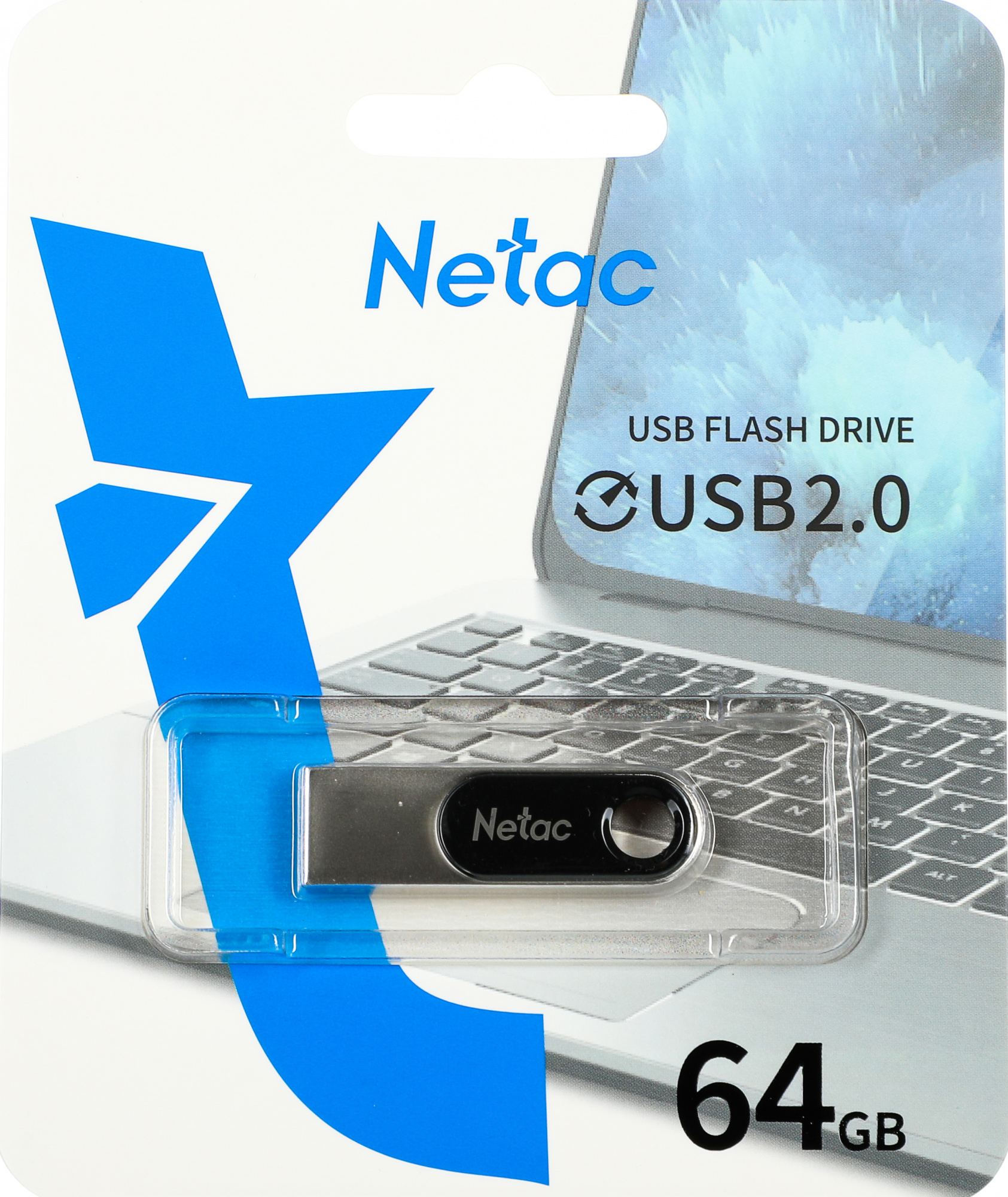 Носитель информации Netac U278 64GB USB2.0 Flash Drive, aluminum alloy housing