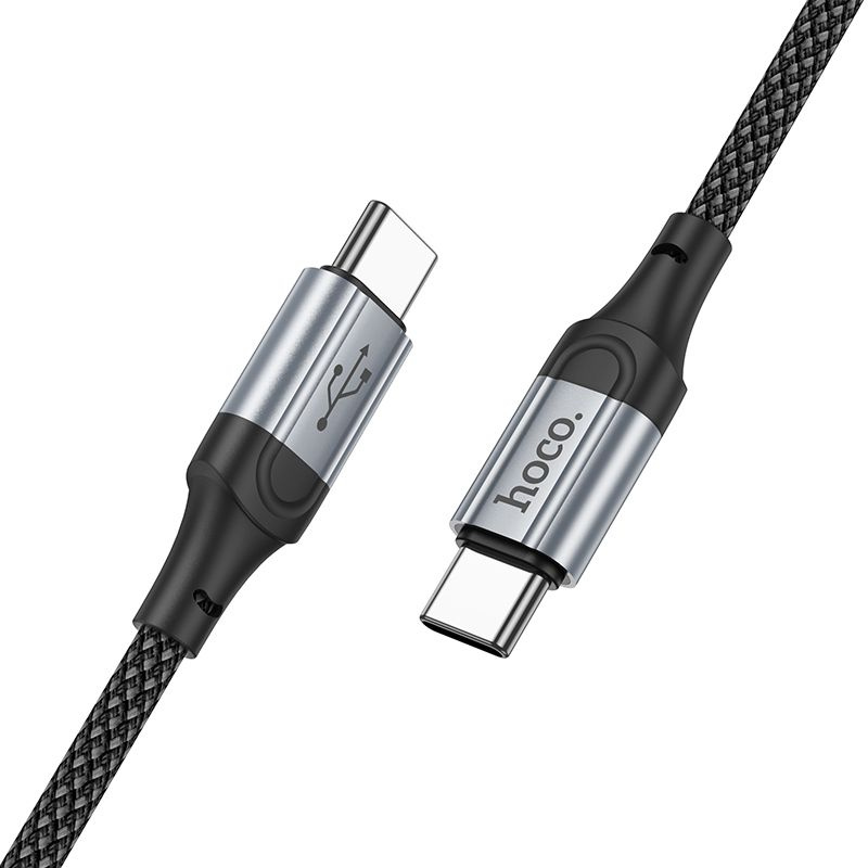 Кабель Hoco X102 Fresh Type-C to Type-C USB Type-C (m)-USB Type-C (m) 1м черный коробка