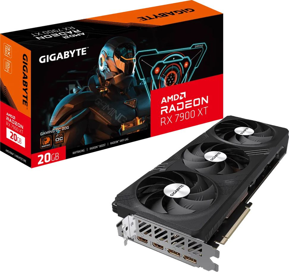 Видеокарта GIGABYTE RX7900XT GAMING OC 20GB//RX7900, HDMI*2, DP*2, 20G,D6