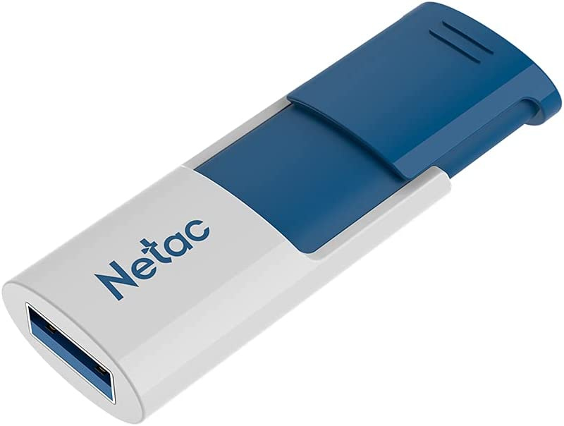 Флеш Диск Netac 128Gb U182 NT03U182N-128G-30BL USB3.0 синий/белый