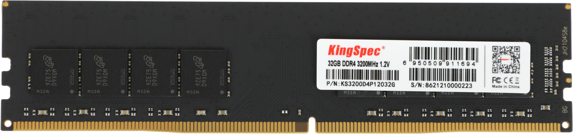 Память DDR4 32GB 3200MHz Kingspec KS3200D4P12032G RTL PC4-25600 DIMM 288-pin 1.2В dual rank Ret