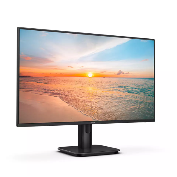 монитор 23,8" Philips 24E1N1100A 1920x1080, WLED, 16:9, IPS, 250cd, 1300:1, MID, 4ms, 178/178, VGA, HDMI, 100Hz, Speakers, Tilt, Внеш, VESA, Black, 2y