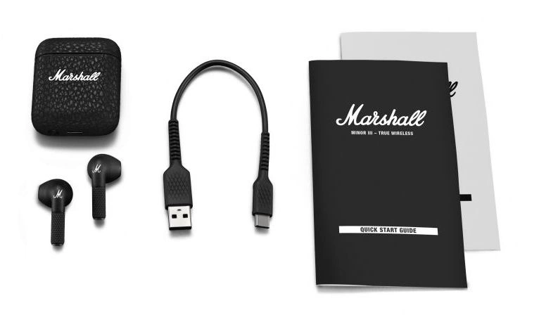 Гарнитура вкладыши Marshall Minor III черный беспроводные bluetooth в ушной раковине (1005983)