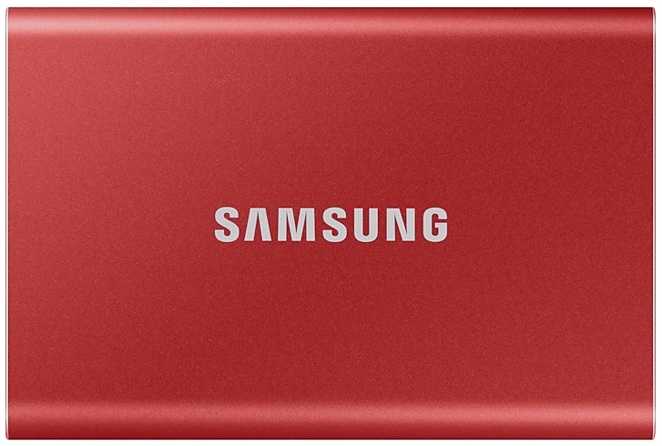 1.8" 2TB Samsung T7 Red External SSD MU-PC2T0R/WW USB 3.2 Gen 2 Type-C, 1050/1000, RTL (312441)