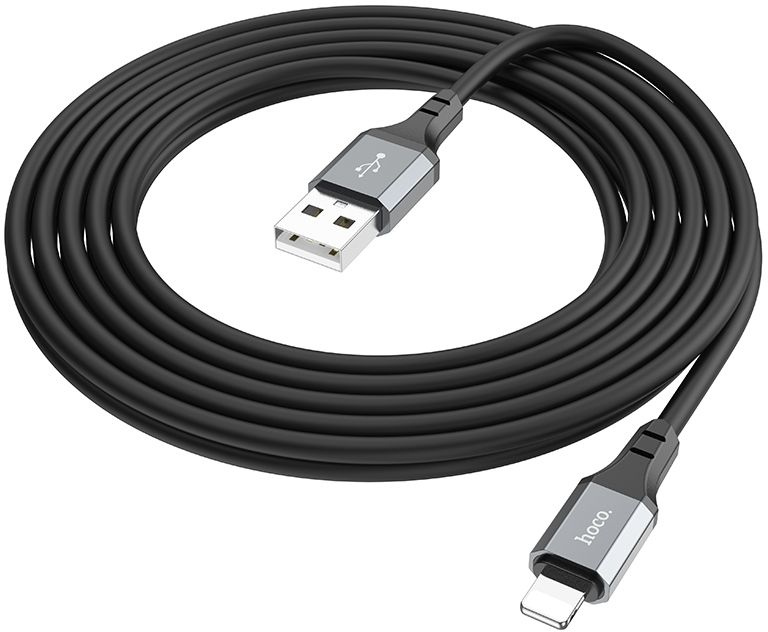 Кабель Hoco X92 Honest IP USB (m)-Lightning (m) 3м черный коробка