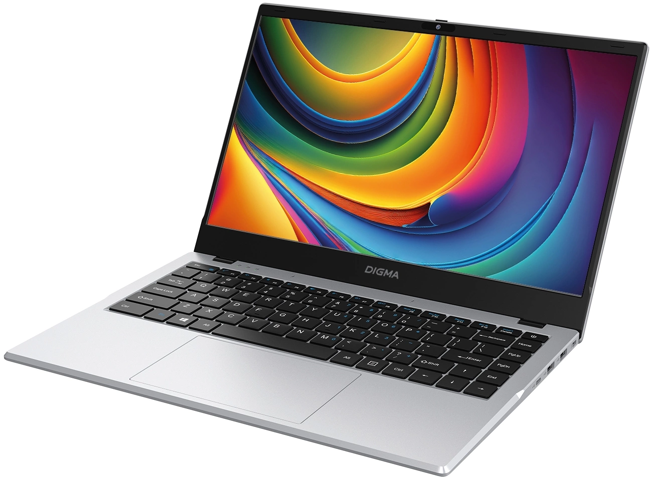 Ноутбук Digma EVE P4851 N-series N200 16Gb SSD512Gb Intel UHD Graphics 14" IPS FHD (1920x1080) Windows 11 Professional silver WiFi BT Cam 5900mAh (DN14N2-ADXW01)