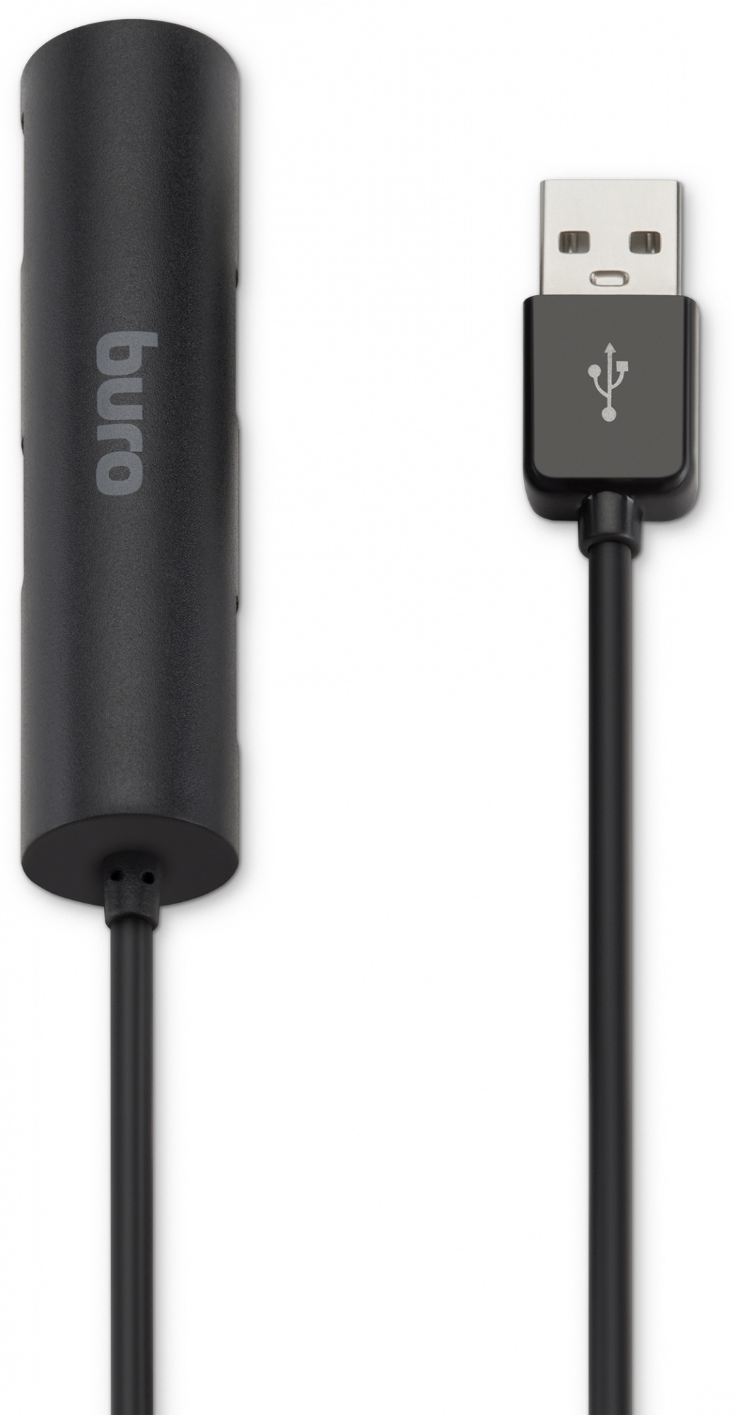 Разветвитель USB 2.0 Buro BU-HUB4-0.5R-U2.0 4порт. черный