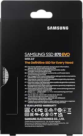 Накопитель SSD Samsung SATA-III 250GB MZ-77E250BW 870 EVO 2.5"