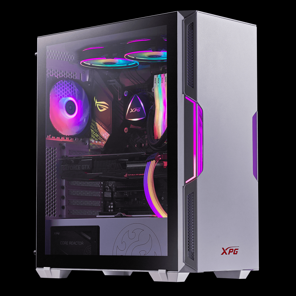 ADATA XPG STARKER белый Mid-Tower, Micro-ATX, Mini-ITX, Standard-ATX, USB 3.2 Gen1 Type-A