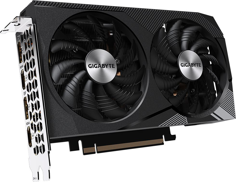 Видеокарта Gigabyte PCI-E 4.0 GV-N3060WF2OC-12GD 2.0 NVIDIA GeForce RTX 3060 12Gb 192bit GDDR6 1792/15000 HDMIx2 DPx2 HDCP Ret