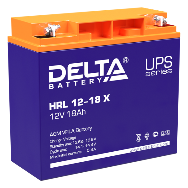 Батарея для ИБП Delta HRL 12-18 X 12В 18Ач