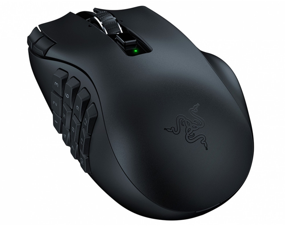 Мышь Razer Naga V2 HyperSpeed черный оптическая (30000dpi) беспроводная BT/Radio для ноутбука (17but)