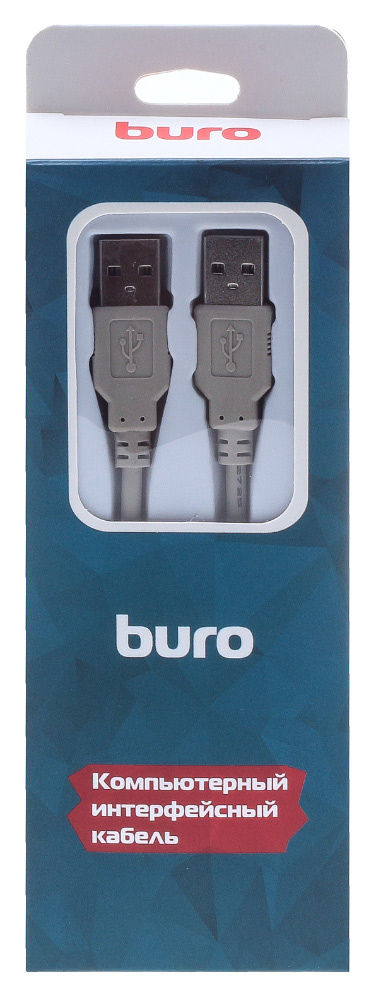 Кабель Buro USB A(m) USB A(m) 3м (BHP RET USB_AM30) серый (блистер)