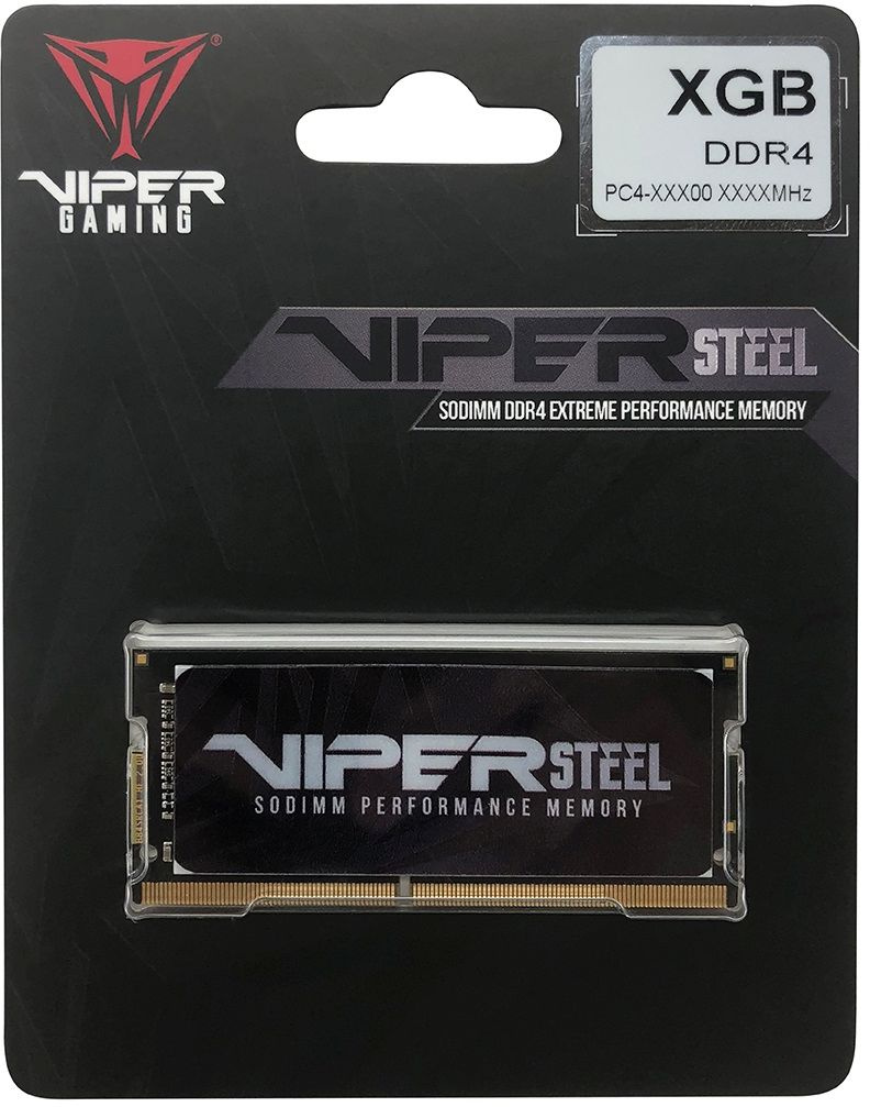 Память DDR4 32Gb 2666MHz Patriot PVS432G266C8S Viper Steel RTL PC4-21300 CL18 SO-DIMM 260-pin 1.2В Ret