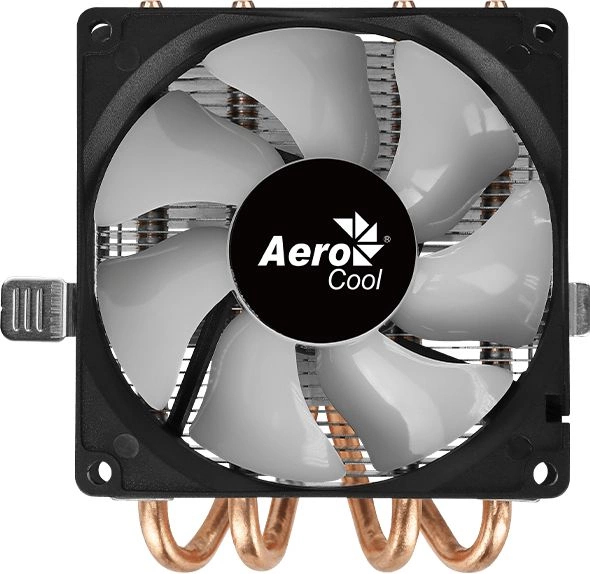 Устройство охлаждения(кулер) Aerocool Air Frost 4 Soc-AM5/AM4/1151/1200/1700 черный 3-pin 26dB Al+Cu 125W 250gr Ret (AIR FROST 4 FRGB 3P)