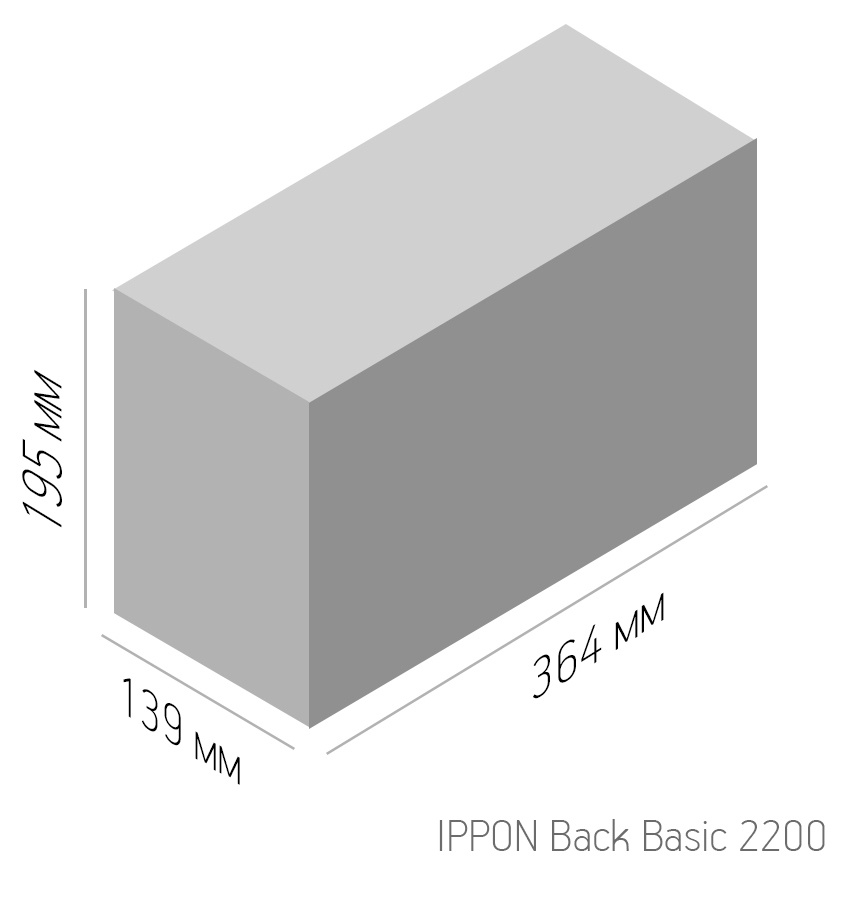 Источник бесперебойного питания Ippon Back Basic 2200 1320Вт 2200ВА черный