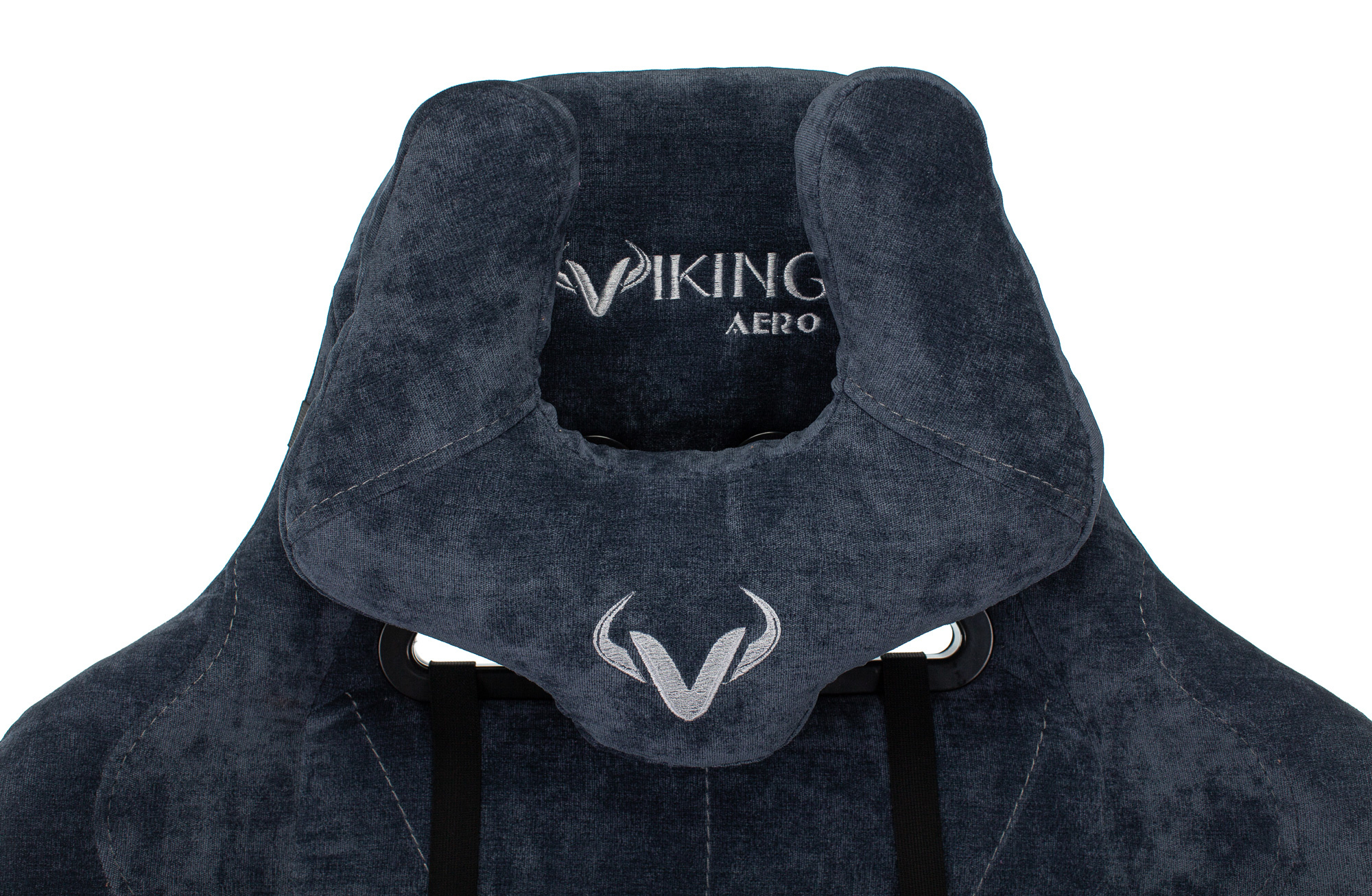 Кресло игровое Zombie VIKING KNIGHT Fabric синий Light-27 с подголов. крестов. металл