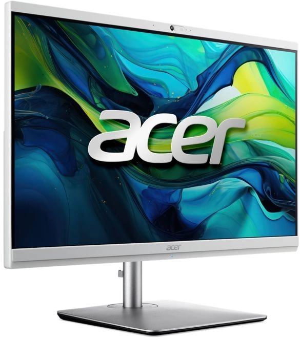 Моноблок Acer Aspire C24-195ES 23.8" Full HD Core Ultra 7 155U (1.7) 16Gb SSD512Gb UHDG CR Eshell GbitEth WiFi BT 180W клавиатура мышь Cam серебристый 2560x1440