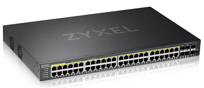 Коммутатор Zyxel GS2220-50HP-EU0101F (L2) 44x1Гбит/с 4xКомбо(1000BASE-T/SFP) 2SFP 48PoE+ 375W управляемый