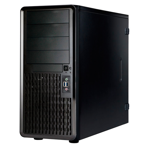 Корпус Midi Tower InWin PE689 Black 650W B65E 80plus Bronze USB3.0*2+A(HD)+front fan 120mm*1+rear fan 120mm*1+ 2*2SATA+1*1SATA / holes for SL20” RACKMOUNT