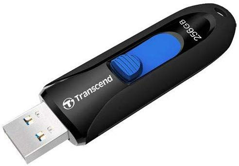 Флеш Диск Transcend 256Gb Jetflash 790 TS256GJF790K USB3.0 черный/синий