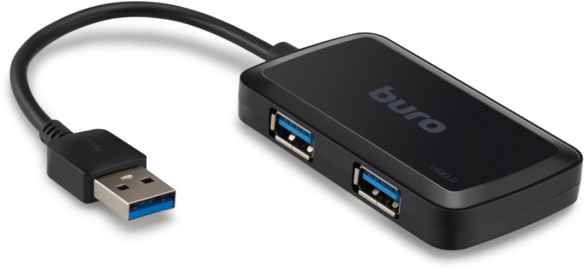 Разветвитель USB 3.0 Buro BU-HUB4-U3.0-S 4порт. черный