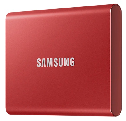 Твердотельный накопитель SSD Samsung T7 Touch External 500Gb RED USB 3.2 (MU-PC500R/WW ) 1year