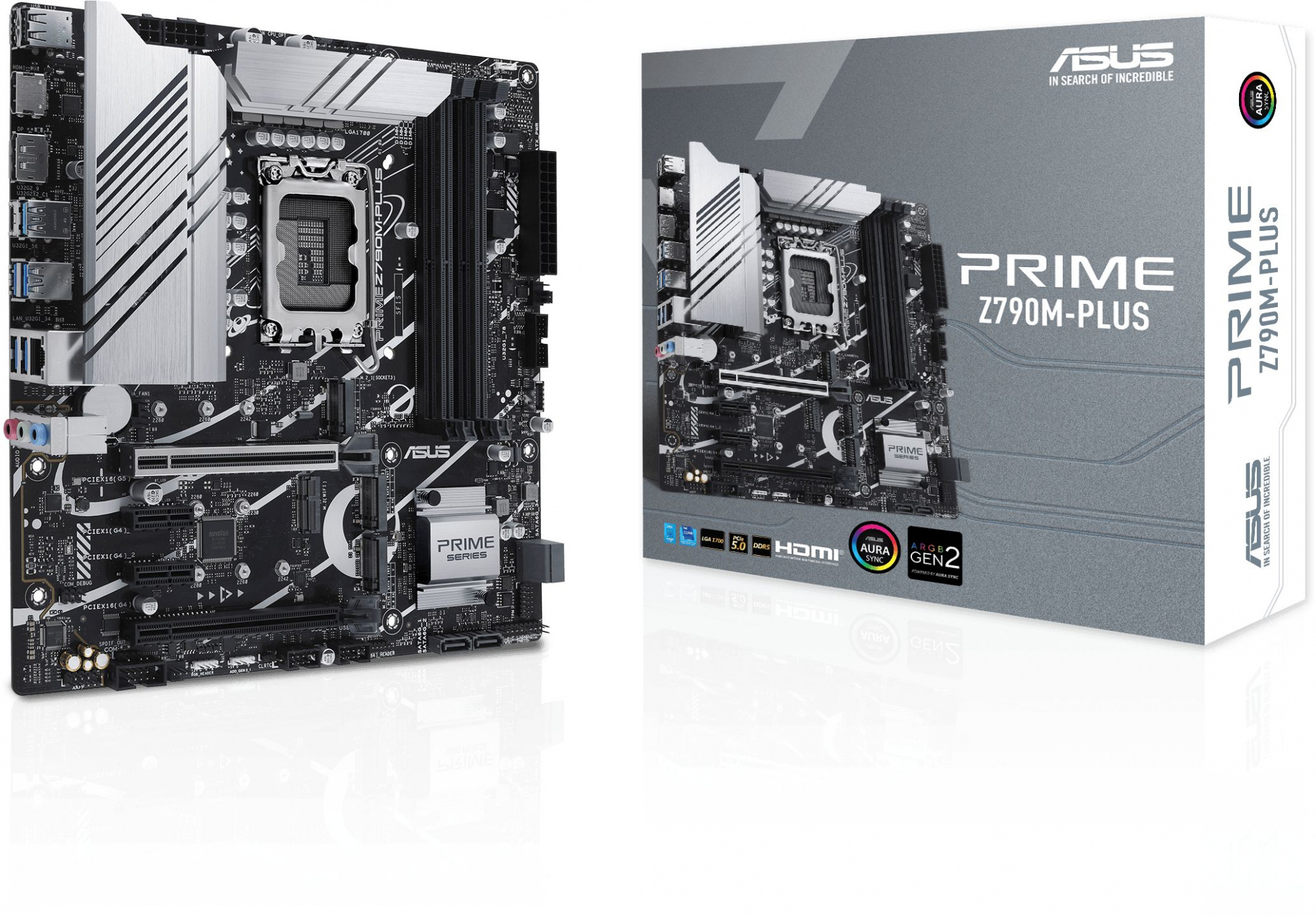 Материнская плата Asus PRIME Z790M-PLUS Soc-1700 Intel Z790 4xDDR5 mATX AC`97 8ch(7.1) GbLAN RAID+HDMI+DP