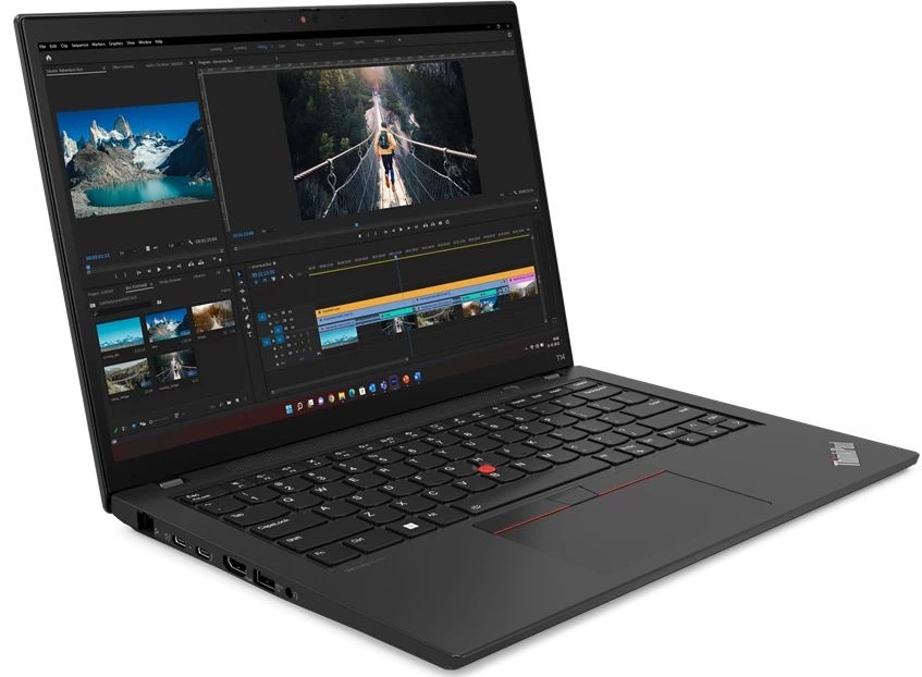 Ноутбук Lenovo ThinkPad T14 G4 Core i7 1355U 16Gb SSD512Gb Intel UHD Graphics 14" IPS WUXGA (1920x1200) noOS black WiFi BT Cam (21HESDXL00)