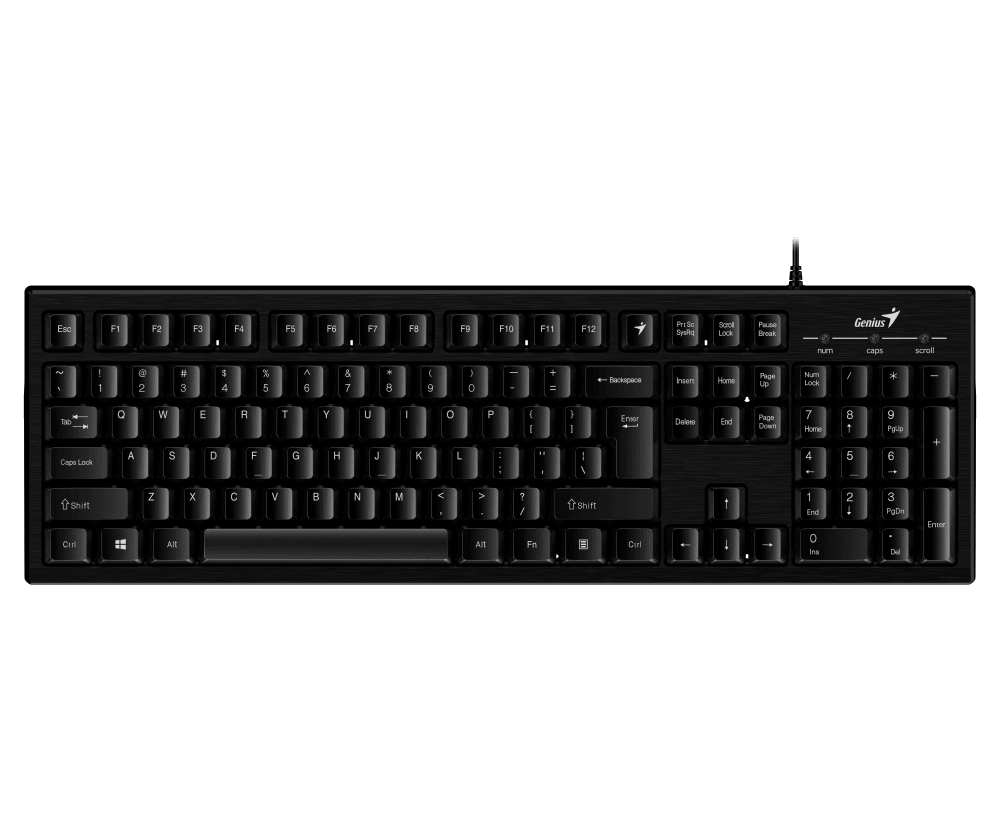 Клавиатура Genius Smart KB-101 Black USB, Only Laser (Hairline design), программируемая мультимедийная с технологией SmartGenius, классическая раскладка, клавиш 105, провод 1.5 м