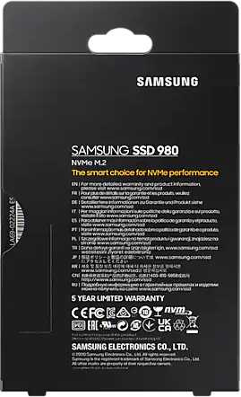 Накопитель SSD Samsung PCIe 3.0 x4 1TB MZ-V8V1T0BW 980 M.2 2280