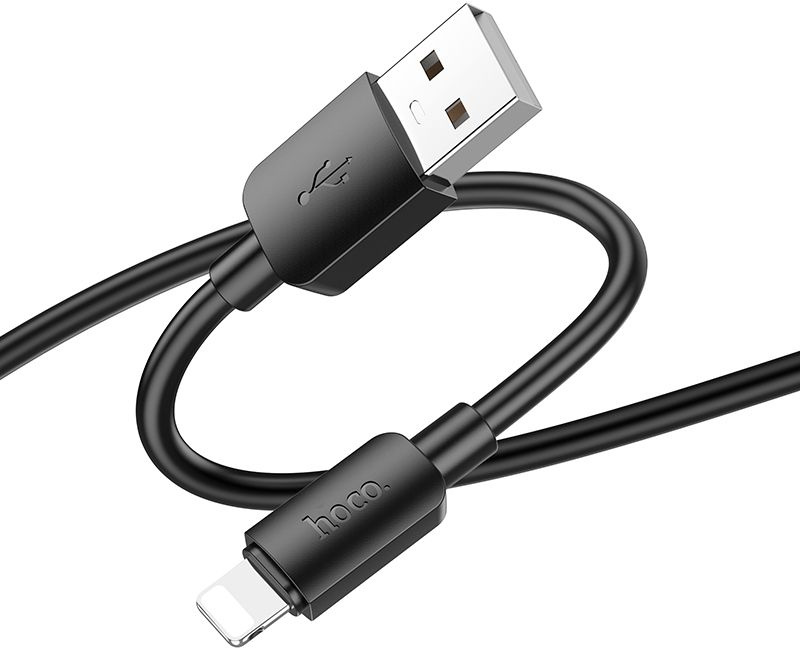 Кабель Hoco X96 Hyper iP USB (m)-Lightning (m) 1м черный коробка