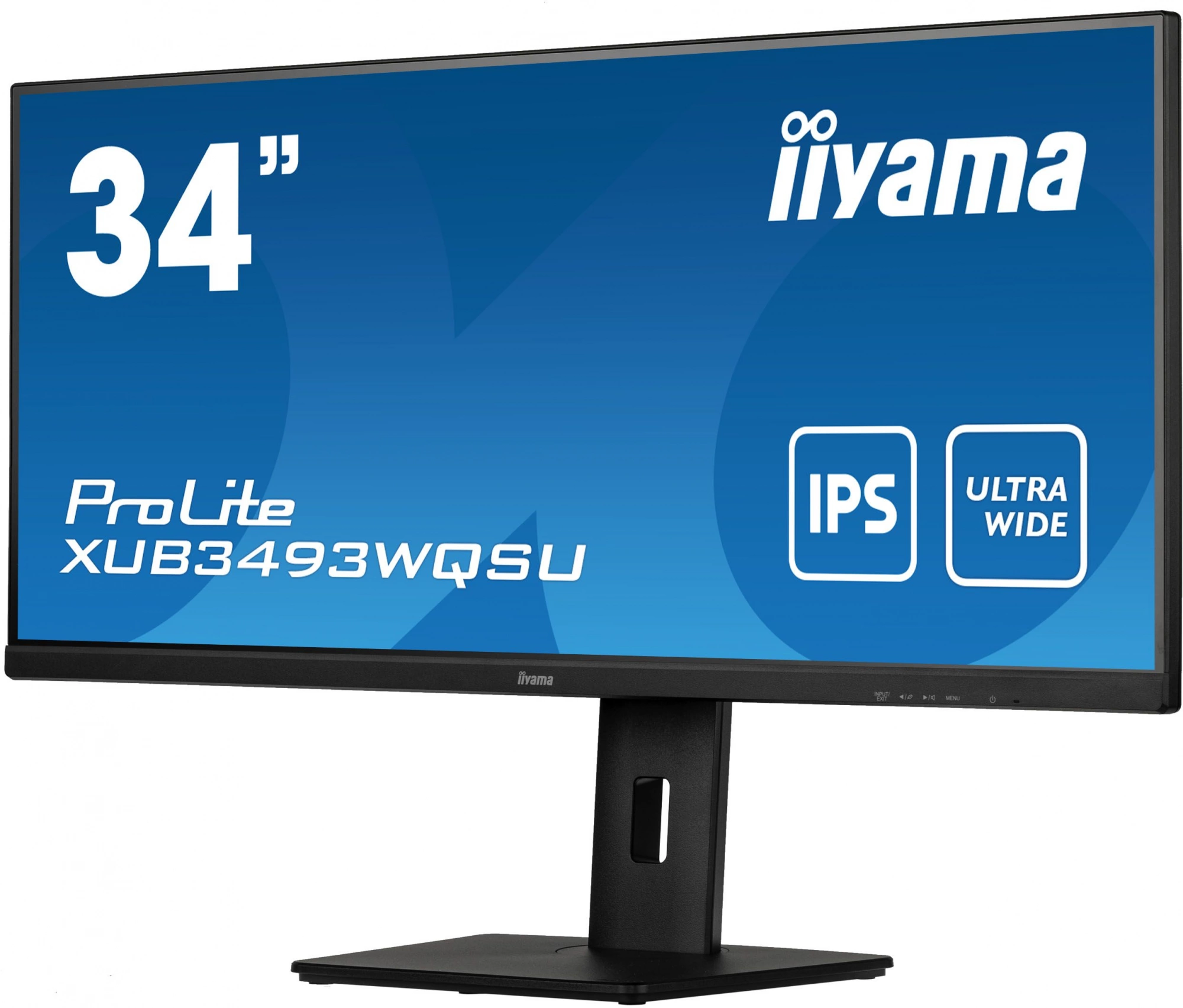 Монитор Iiyama 34" ProLite XUB3493WQSU-B5 черный IPS LED 21:9 HDMI M/M матовая HAS Piv 400cd 178гр/178гр 3440x1440 75Hz FreeSync DP UW USB 9.4кг