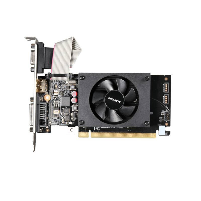 Видеокарта Gigabyte PCI-E GV-N710D3-2GL NVIDIA GeForce GT 710 2Gb 64bit DDR3 954/1800 DVIx1 HDMIx1 CRTx1 HDCP Ret low profile