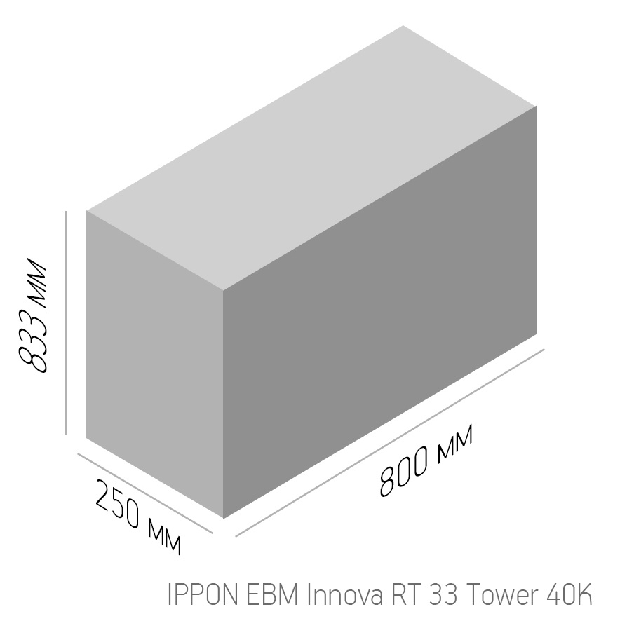 Источник бесперебойного питания Ippon Innova RT 33 40K Tower 40000Вт 40000ВА черный