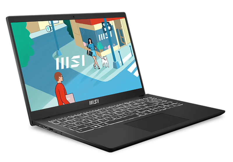 Ноутбук MSI Modern 15 H B13M-099RU Core i7 13700H 16Gb SSD512Gb Intel Iris Xe graphics 15.6" IPS FHD (1920x1080) Windows 11 Professional black WiFi BT Cam (9S7-15H411-099)