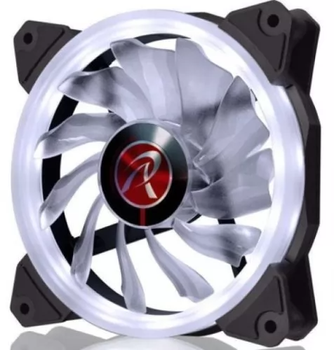 Вентилятор для корпуса Raijintek IRIS 12 WHITE (120x120x25mm, PWM, 800-1800RPM, 26.5 dBA max, hydraulic bearing)