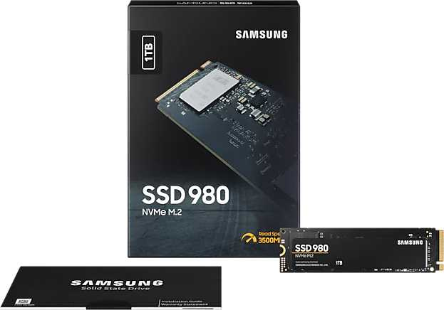 Накопитель SSD Samsung PCIe 3.0 x4 1TB MZ-V8V1T0BW 980 M.2 2280