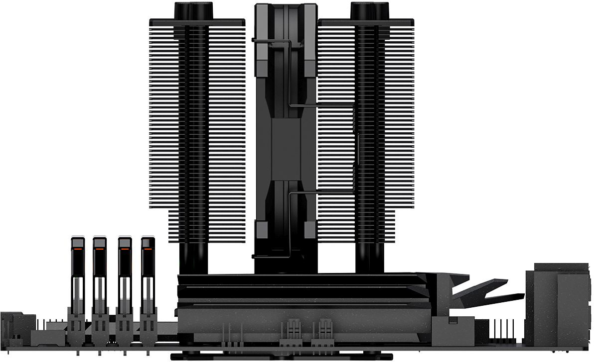 Устройство охлаждения(кулер) ID-Cooling SE-207-XT SLIM Soc-AM5/AM4/1151/1200/2066/1700 4-pin 15-35dB Al+Cu 220W 760gr Ret