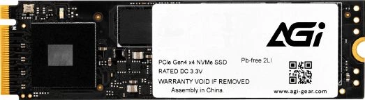 M.2 2280 2TB AGI AI838 Client SSD AGI2T0G44AI838 PCIe Gen4x4 with NVMe, 7400/6700, MTBF 2.0M, 3D NAND, 1500TBW, RTL