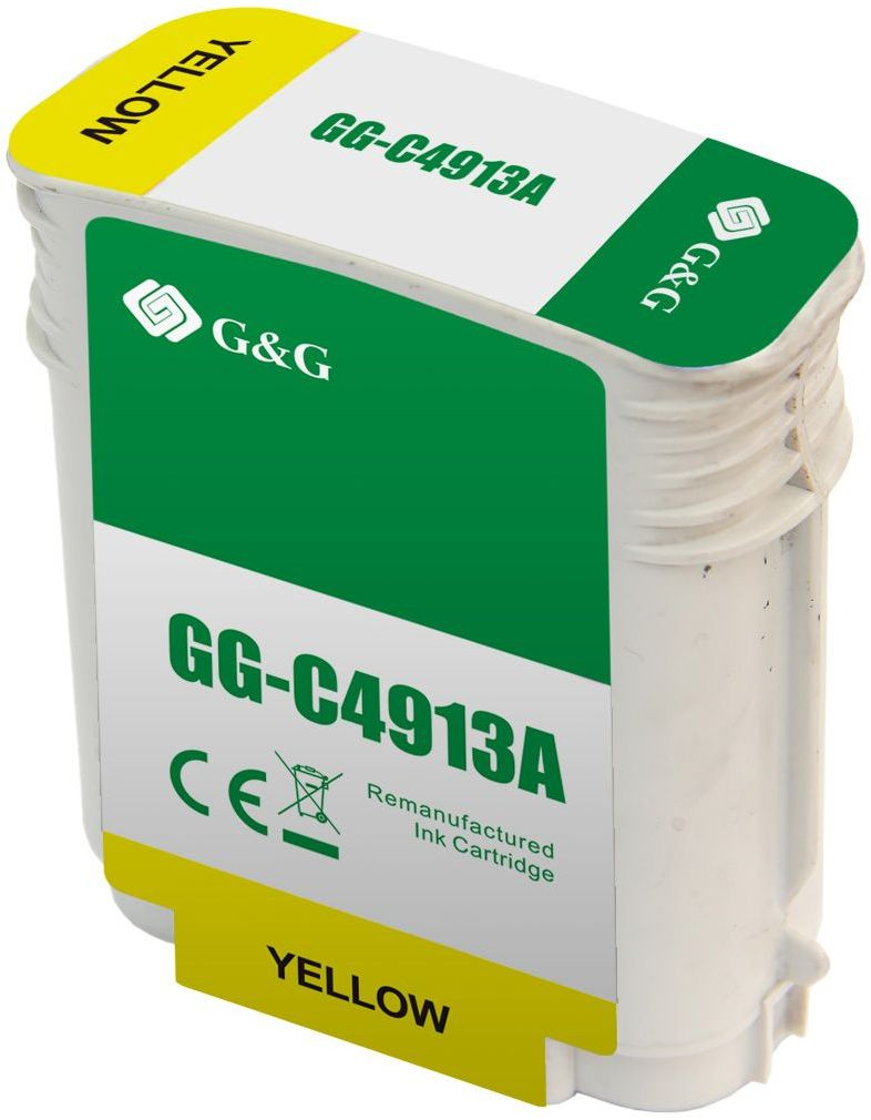 Картридж струйный G&G GG-C4913A № 82 желтый (72мл) для HP DJ 500/800C