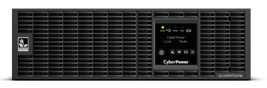 Источник бесперебойного питания CyberPower OL10KERT3UPM Online 10000VA/10000W USB/RS-232/Dry/EPO/SNMPslot/RJ11/45/ВБМ/Power module without battaries, (4 IEC С13, 4 IEC C19, 1 клеммная колодка) Без встроенных АКБ