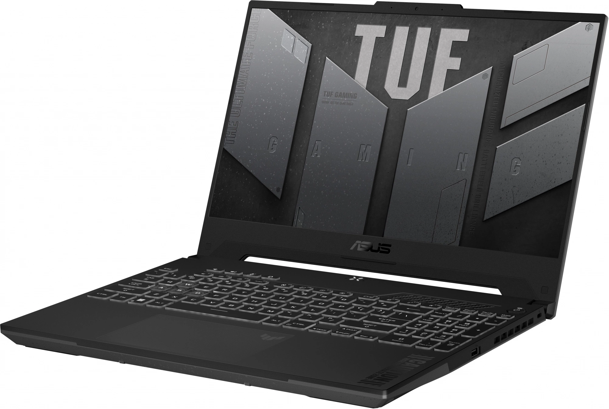 Ноутбук Asus TUF Gaming F15 FX507ZC4-HN078 Core i7 12700H 16Gb SSD512Gb NVIDIA GeForce RTX 3050 4Gb 15.6" IPS FHD (1920x1080) noOS grey WiFi BT Cam (90NR0GW1-M00A40)