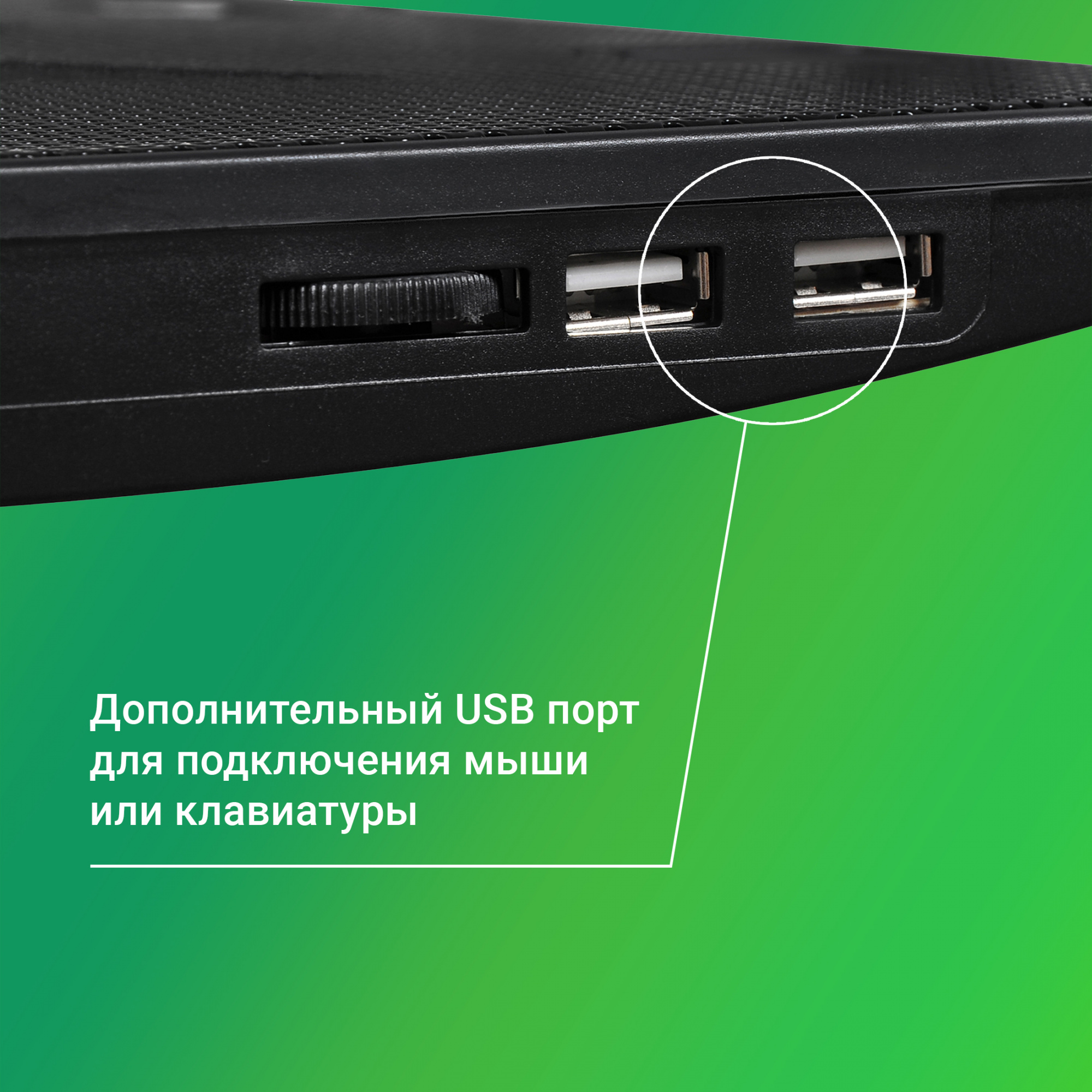 Подставка для ноутбука Digma D-NCP170-2H 17"390x270x25мм 2xUSB 2x 160ммFAN 700г черный