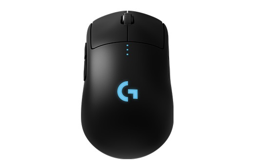 Мышь игровая Logitech G PRO Wireless (910-005272) черная, сенсор Hero 25K 100-25600dpi, USB приемник LIGHTSPEED™, 7 кнопок, 5 профилей пользователя, RGB-подсветка, под обе руки